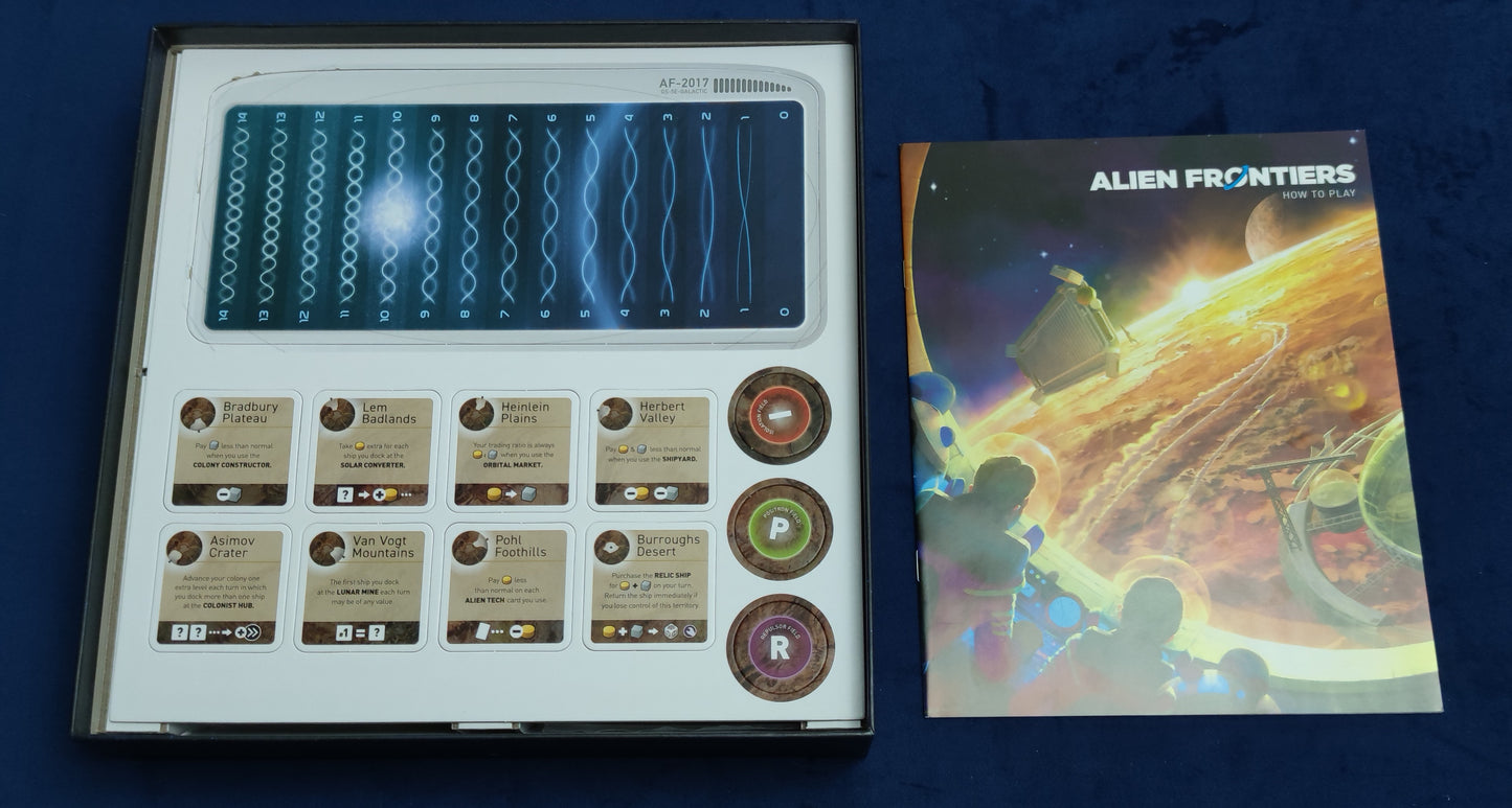 ALIEN FRONTIER (5ta Edición) (INGLÉS)+ALIEN FRONTIER FACTIONS (Expansión) (INGLÉS)