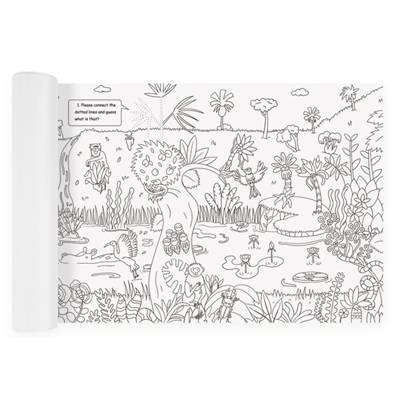 ROLLO PARA COLOREAR GIGANTE: LA JUNGLA