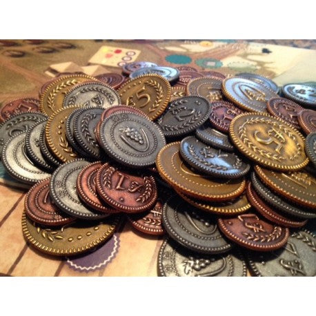 VITICULTURE: MONEDAS METÁLICAS
